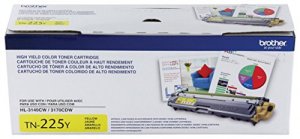 Original Brother TN225Y High Yield Yellow Toner Cartridge - Laser - Hi