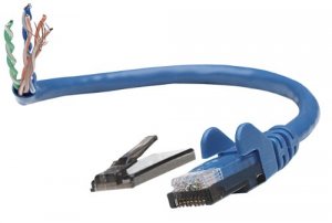 Intellinet 342568 1.5 Ft Blue Cat6 Snagless Patch Cable