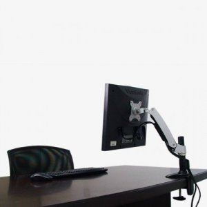 Amer AMR1AP Articulating Single Monitor Desk Mount Grommet Base