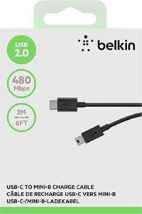 Belkin F2CU034bt06-BLK Usb 2.0 Usb C To Usb Mini B