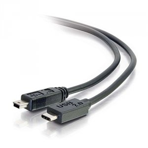 C2g 28855 6ft Usb 2.0 Usb-c To Usb Mini-b Cable Mm - Black