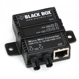 Black LMC400-WALL Micro Mini Media Converter