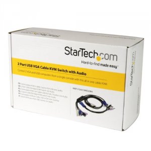 Startech U77377 .com 2 Port Usb Vga Cable Kvm Switch With Audio - 2 X 