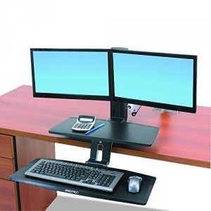 Ergotron 24-392-026 Workfit-a With Suspended Keyboard,dual.ideal For C