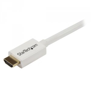 Startech UN4214 .com 1m (3 Ft) White Cl3 In-wall High Speed Hdmi Cable