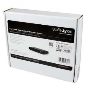 Startech VS410HDMIE .com 4-to-1 Hdmi Video Switch With Remote Control 