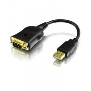 Aluratek AUS100 Usb To Serial Adapter - 9 Pin D-sub (db-9) - Male - 4 