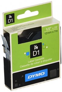 Dymo 1868810 Black Printclear Tape, 12 X 23