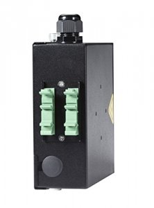 Black JPM398A Din Rail Fiber Enclosure