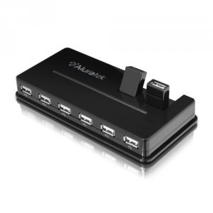 Aluratek AUH1210F 10-port Usb 2.0 Hub With Ac Adapter