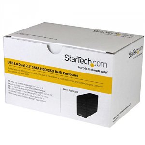 Startech S252BU33R Dual Bay 2.5in Hd Enclosure Usb3 W  Raid .com