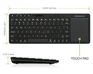 Iogear GKM562R Wireless Keyboard Wtouch Pad