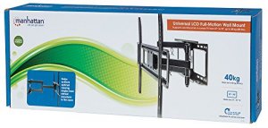 Manhattan 461351 Universal Lcd Full-motion Wall Mount, Holds One 37 To