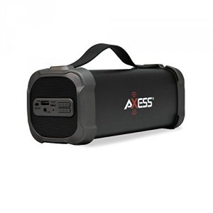 Axess SPBT1073BK Indooroutdoor Bluetooth Media Speaker 3.5mm Line-in J