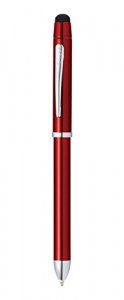 Cross AT009013 Tech3+ Engraved Translucent Red Multifunction Pen (blac