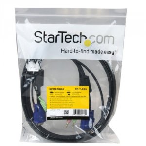 Startech USBVGA4N1A6 6 Ft 4-in-1 Usb Vga Kvm Switch Cable With Audio -