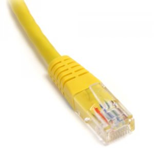 Startech M45PATCH1YL 1 Ft Yellow Molded Cat5e Utp Patch Cable - Catego