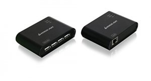 Iogear GUCE64 Usb 2.0 4-port Boostlinq Ethernet Combines A Usb Extende