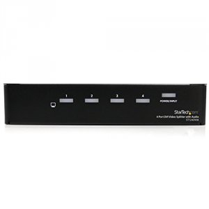 Startech DM7754 .com 4 Port Dvi Video Splitter With Audio - 1 X Dvi-i 