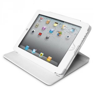 Premiertek LC-IPAD3-W Folio Leather Case W Stand