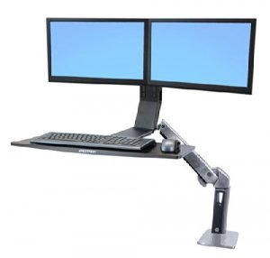 Ergotron 24-312-026 Workfit-a,dual Monitor Sit-stand Workstation.ideal