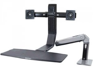 Ergotron 24-312-026 Workfit-a,dual Monitor Sit-stand Workstation.ideal