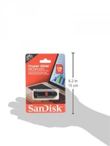 Western QY5158 Sandisk Cruzer Glide Usb Flash Drive, 128gb, Sdcz60-128