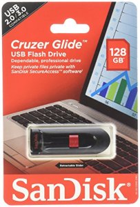 Western QY5158 Sandisk Cruzer Glide Usb Flash Drive, 128gb, Sdcz60-128