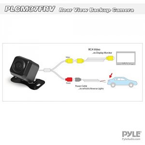 Pyle PLCM37FRV Dual View Backup Camera With Front And Rear Support