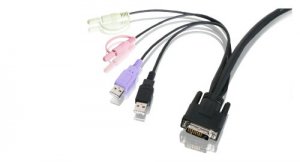 Iogear GCS982U 2-ports Dual-link Dvi Cable Kvm With Audio