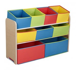 Delta TB84752GN Deluxe Toy Organizer With Bins  Multi-color