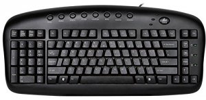 Ergoguys KBS-29BLK Black Ergonomic Keyboard Left Hand Users