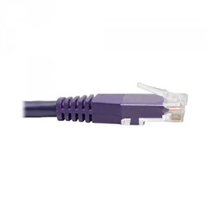 Tripp N200-050-PU Cat6 Gigabit Molded Patch Cable (rj45 Mm), Purple, 5