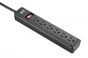 Apc PZ62B Apc Surge Protector  Power Strip 2 Feet 6 Outlet 120 Volts B