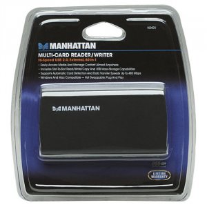 Manhattan 100939 Multi-card Readerwriter Hi-speed Usb 2.0, External, 6