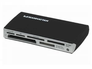 Manhattan 100939 Multi-card Readerwriter Hi-speed Usb 2.0, External, 6