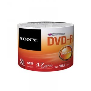 Sony 50DMR47SB/US Disc Dvd-r 4.7gb For General Use50pk Retail Wrap No 