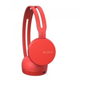 Sony WHCH400/R Wh-ch400 - Headphones With Mic - On-ear - Bluetooth - W