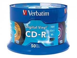 Verbatim 94587 (r)  700mb 80-minute Digital Vinyl Cd-rs (50-ct Spindle