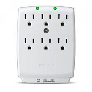 Belkin F9H620-CW (r) F9h620-cw 6-outlet Wall-mount Surge Protector