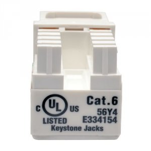 Tripp  (r) N238-001-wh Cat-6-cat-5e 110-style Punch-down Keystone Jack