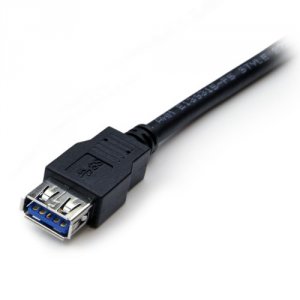 Startech USB3SEXT2MBK 2m Black Superspeed Usb 3.0 Extension Cable A To