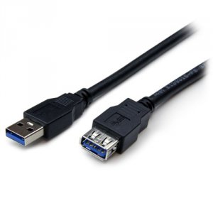 Startech USB3SEXT2MBK 2m Black Superspeed Usb 3.0 Extension Cable A To