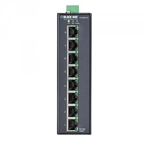 Black LPH008A-R2 Hardened Gigabit Poe+ Switch, 8-port