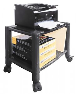 Kantek PS610 Mobile 2-shelf Printerfax Stand - 75 Lb Load Capacity - 2