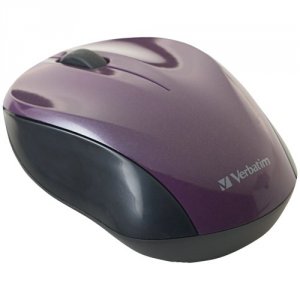 Verbatim 97666 Wireless Nano Notebook Optical Mouse, , Purple