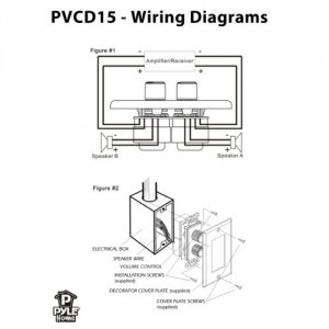 Pyle PVCD15 In Wall 2 Channel Stereo Volume Control