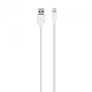 Belkin F8J023BT06INWHT Synccharge Cable,2.4a,ltg,6 In White