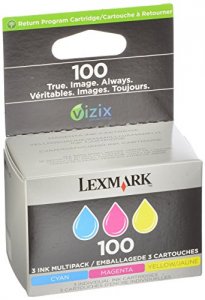 Original Lexmark 14N0685 100 Color Ink Cartridge Tri Pack