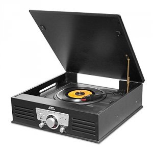 Pyle PTT25UBT Bluetooth Classic Style Record Player Turntable With Vin